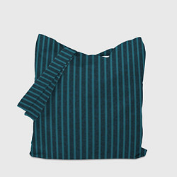 Сумка-шопер Текстурные полосы бирюзовый, цвет: 3D-принт