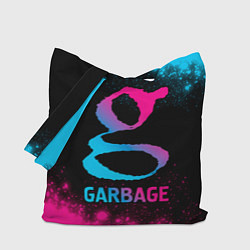 Сумка-шопер Garbage - neon gradient, цвет: 3D-принт
