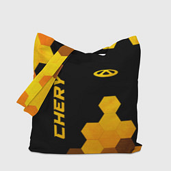 Сумка-шопер Chery - gold gradient вертикально, цвет: 3D-принт