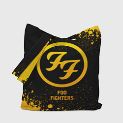 Сумка-шопер Foo Fighters - gold gradient, цвет: 3D-принт
