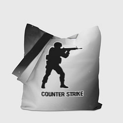 Сумка-шоппер Counter Strike glitch на светлом фоне