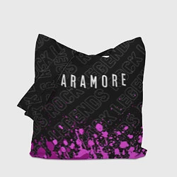 Сумка-шопер Paramore rock legends посередине, цвет: 3D-принт
