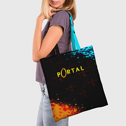 Сумка-шопер Portal x Half life, цвет: 3D-принт — фото 2