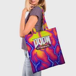 Сумка-шопер Doom eternal srotm shadow, цвет: 3D-принт — фото 2