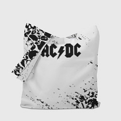 Сумка-шоппер ACDC rock collection краски черепа