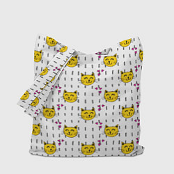 Сумка-шопер Смешная кошка, цвет: 3D-принт