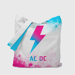 Сумка-шопер AC DC neon gradient style, цвет: 3D-принт