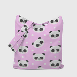 Сумка-шоппер Милая улыбающаяся панда