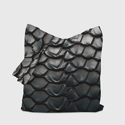 Сумка-шоппер Текстура черного дракона
