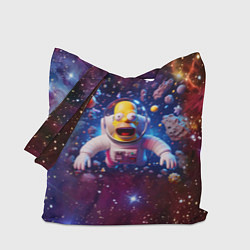 Сумка-шоппер Homer Simpson in space - ai art