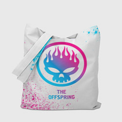 Сумка-шопер The Offspring neon gradient style, цвет: 3D-принт