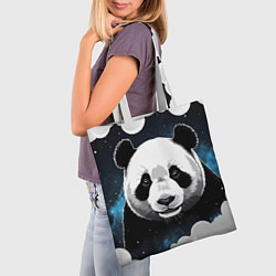 Сумка-шопер Панда портрет, цвет: 3D-принт — фото 2