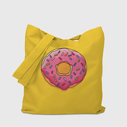 Сумка-шопер Пончик Гомера, цвет: 3D-принт