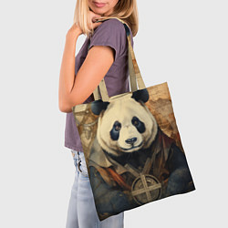 Сумка-шопер Панда арт-портрет, цвет: 3D-принт — фото 2