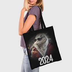 Сумка-шопер 2024 реалистичный дракон, цвет: 3D-принт — фото 2