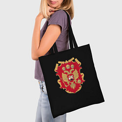 Сумка-шопер Российская империя символика герб щит, цвет: 3D-принт — фото 2