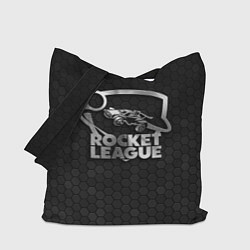 Сумка-шопер Rocket League - metal logo, цвет: 3D-принт