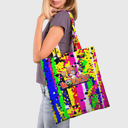 Сумка-шопер Worms true colors, цвет: 3D-принт — фото 2