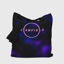 Сумка-шопер Starfield тёмное небо из игры, цвет: 3D-принт
