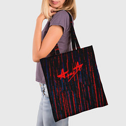 Сумка-шопер Алиса краски рок текстура, цвет: 3D-принт — фото 2