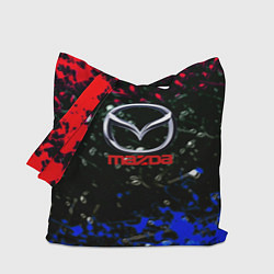 Сумка-шопер Mazda краски абстракция спорт, цвет: 3D-принт