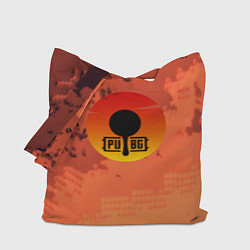 Сумка-шопер PUBG game orange, цвет: 3D-принт