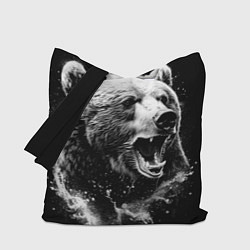 Сумка-шопер Медведь на охоте, цвет: 3D-принт