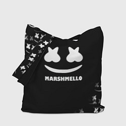 Сумка-шоппер Marshmello белое лого