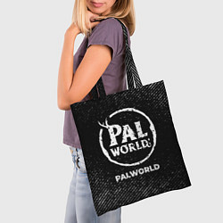 Сумка-шопер Palworld с потертостями на темном фоне, цвет: 3D-принт — фото 2