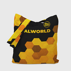 Сумка-шопер Palworld - gold gradient посередине, цвет: 3D-принт