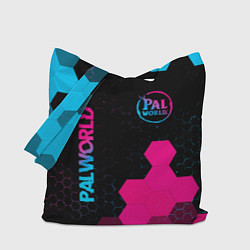 Сумка-шопер Palworld - neon gradient вертикально, цвет: 3D-принт