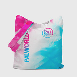 Сумка-шопер Palworld neon gradient style вертикально, цвет: 3D-принт