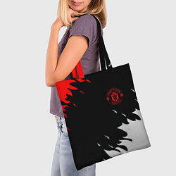 Сумка-шопер Manchester United flame fc, цвет: 3D-принт — фото 2