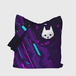 Сумка-шопер Stray neon gaming, цвет: 3D-принт