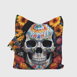 Сумка-шоппер Bright colors and a skull