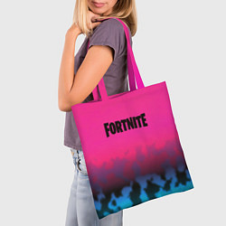Сумка-шопер Fortnite текстура броня, цвет: 3D-принт — фото 2
