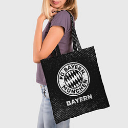 Сумка-шопер Bayern с потертостями на темном фоне, цвет: 3D-принт — фото 2