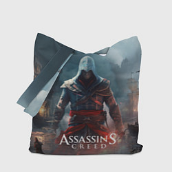Сумка-шопер Assassins creed ночной город, цвет: 3D-принт