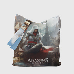 Сумка-шопер Assassins creed poster game, цвет: 3D-принт