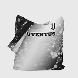 Сумка-шопер Juventus sport на светлом фоне посередине, цвет: 3D-принт