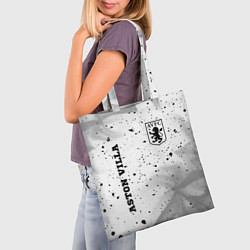 Сумка-шопер Aston Villa sport на светлом фоне вертикально, цвет: 3D-принт — фото 2