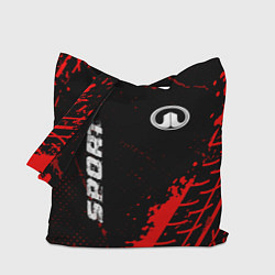 Сумка-шопер Great Wall red sport tires, цвет: 3D-принт