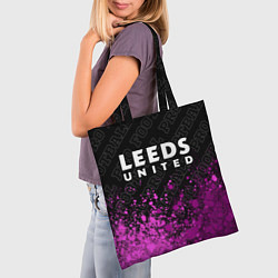 Сумка-шопер Leeds United pro football посередине, цвет: 3D-принт — фото 2