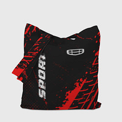 Сумка-шопер Geely red sport tires, цвет: 3D-принт