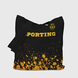 Сумка-шопер Sporting - gold gradient посередине, цвет: 3D-принт