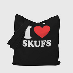 Сумка-шопер I love skufs, цвет: 3D-принт