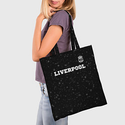 Сумка-шопер Liverpool sport на темном фоне посередине, цвет: 3D-принт — фото 2