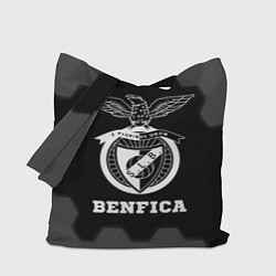 Сумка-шопер Benfica sport на темном фоне, цвет: 3D-принт