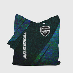 Сумка-шопер Arsenal glitch blue, цвет: 3D-принт