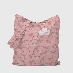 Сумка-шоппер Свинки паттерн